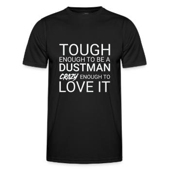Dustman Crazy - Männer Funktions-T-Shirt - Schwarz - Vorne - AI Model Male 178 dark (178cm)