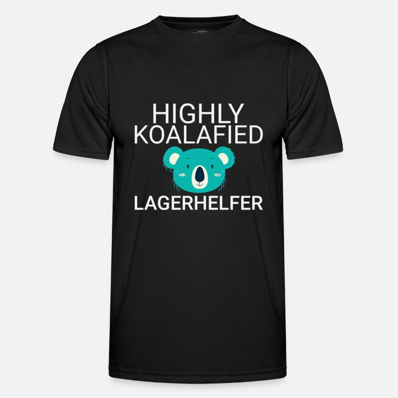 Warehouse Assistant Koalafied - Men's Functional T-Shirt - black