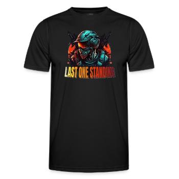 Letzter Auf Der Map FPS Gaming Multiplayer Gamer - Männer Funktions-T-Shirt - Schwarz - Vorne - AI Model Male 178 dark (178cm)