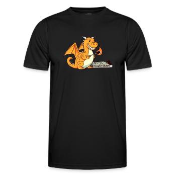 Lustiger Spielt Mit Streichhölzern Humor Ironie - Männer Funktions-T-Shirt - Schwarz - Vorne - AI Model Male 178 dark (178cm)