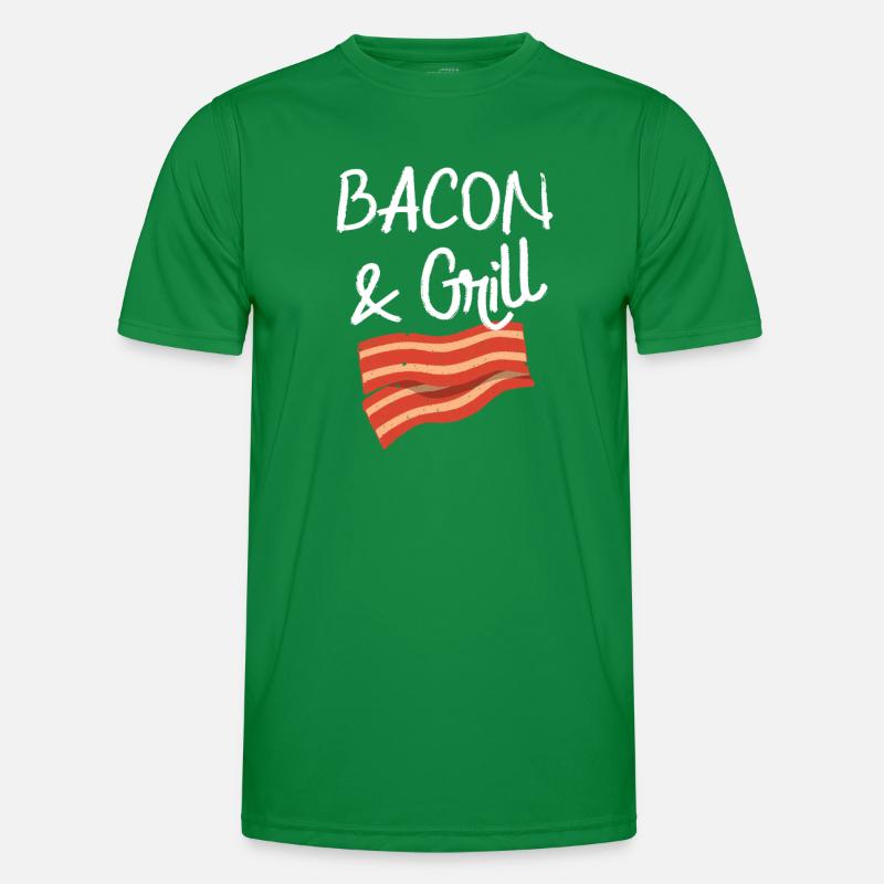 Bacon & Grill Fun Breakfast Bacon Lovers Men's Functional T-Shirt