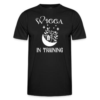 Wicca In Ausbildung Hexerei Magie Mond Spirituell - Männer Funktions-T-Shirt - Schwarz - Vorne - AI Model Male 178 dark (178cm)