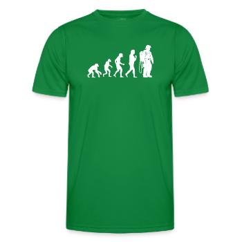 Feuerwehr Evolution Feuerwehrmann Held - Männer Funktions-T-Shirt - Kelly Green - Vorne - AI Model Male 178 dark (178cm)