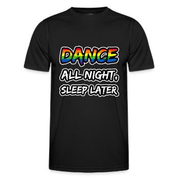 LGBTQIA+ - T-shirt sport Homme - noir - Devant - AI Model Male 178 dark (178cm)