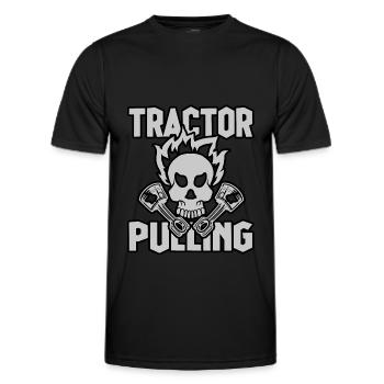 Tractor Pulling Power Full Pull Motorsport Gift - Men's Functional T-Shirt - black - Front - AI Model Male 178 dark (178cm)