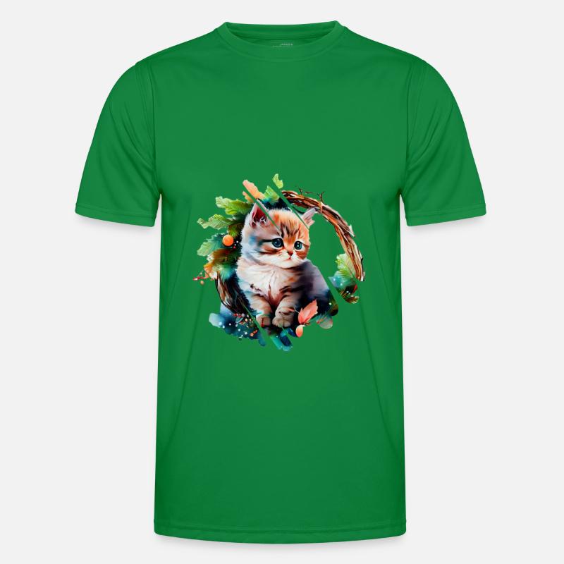 Chat mignon T-shirt sport Homme