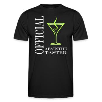 Offizielle Absinth-Verkostung - Männer Funktions-T-Shirt - Schwarz - Vorne - AI Model Male 178 dark (178cm)