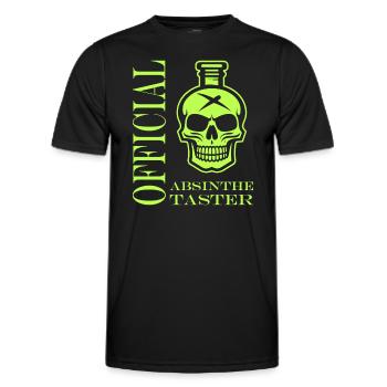 Official absinthe taster - Men's Functional T-Shirt - black - Front - AI Model Male 178 dark (178cm)