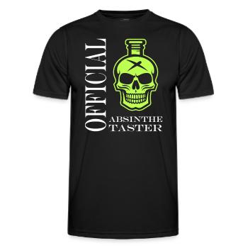 Offizielle Absinth-Verkostung - Männer Funktions-T-Shirt - Schwarz - Vorne - AI Model Male 178 dark (178cm)