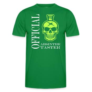 Offizielle Absinth-Verkostung - Männer Funktions-T-Shirt - Kelly Green - Vorne - AI Model Male 178 dark (178cm)