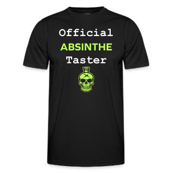 Official absinthe taster - Men's Functional T-Shirt - black - Front - AI Model Male 178 dark (178cm)