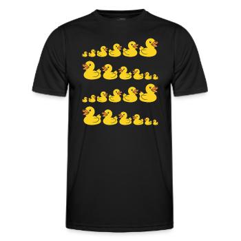 Small carnard - Men's Functional T-Shirt - black - Front - AI Model Male 178 dark (178cm)