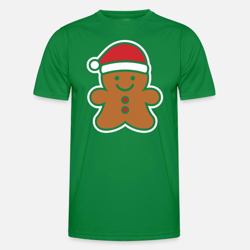 Gingerbread Man Men's Functional T-Shirt