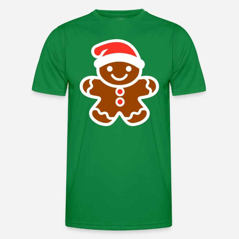 Gingerbread Man Men's Functional T-Shirt