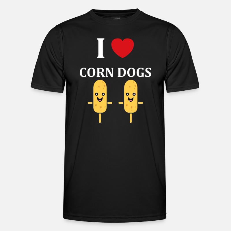 Mais Hundefutter - Männer Funktions-T-Shirt - Schwarz