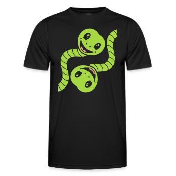 Little Snake Humor - Männer Funktions-T-Shirt - Schwarz - Vorne - AI Model Male 178 dark (178cm)