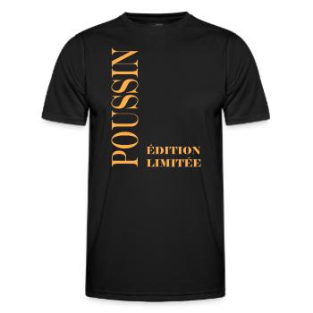 poussin - T-shirt sport Homme - noir - Devant - AI Model Male 178 dark (178cm)