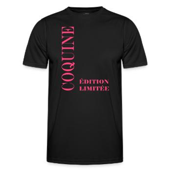 Coquine - T-shirt sport Homme - noir - Devant - AI Model Male 178 dark (178cm)