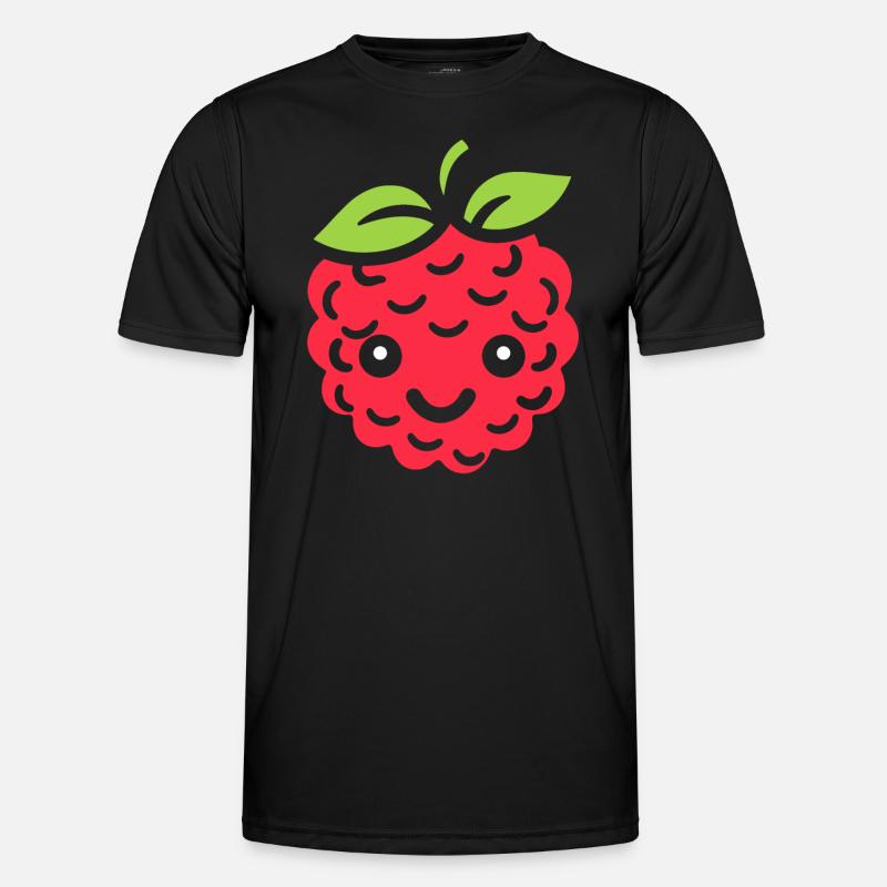Himbeere Männer Funktions-T-Shirt