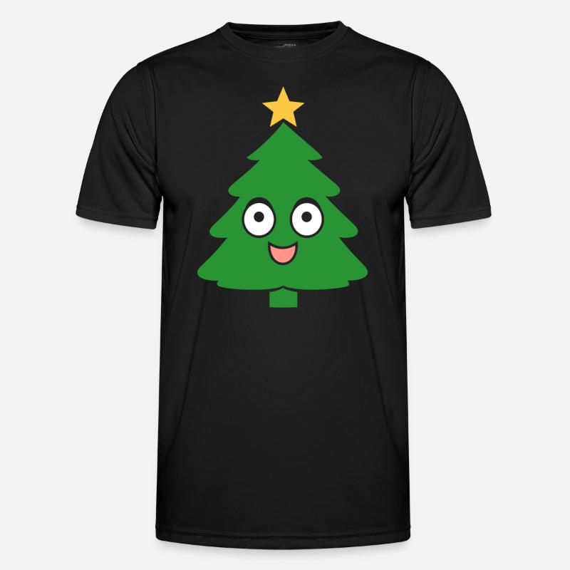 Small Christmas Tree - Men's Functional T-Shirt - black