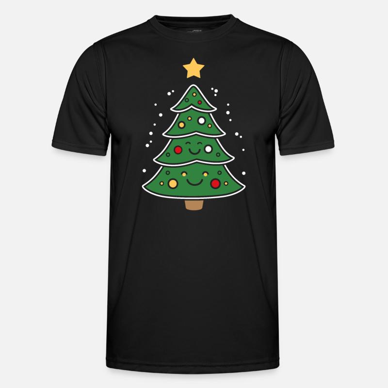 Small Christmas Tree - Men's Functional T-Shirt - black