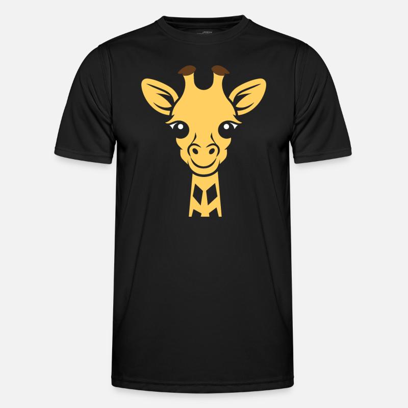 Giraffe's Head - Men's Functional T-Shirt - black