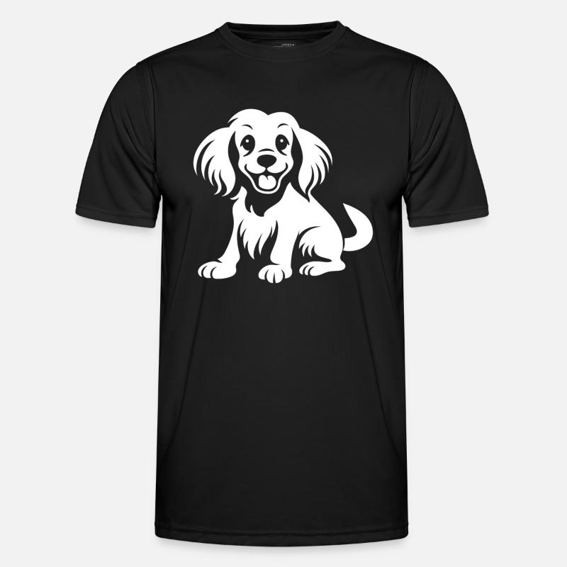 Cocker Spaniel Dog - Men's Functional T-Shirt - black