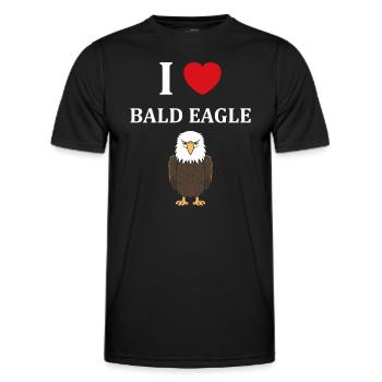 Citation humour Oiseau aigle - T-shirt sport Homme - noir - Devant - AI Model Male 178 dark (178cm)