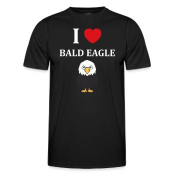 Citation humour Oiseau aigle - T-shirt sport Homme - noir - Devant - AI Model Male 178 dark (178cm)