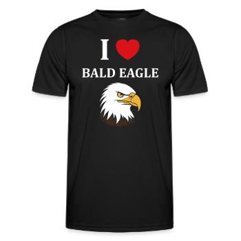 Citation humour Oiseau aigle - T-shirt sport Homme - noir - Devant - AI Model Male 178 dark (178cm)