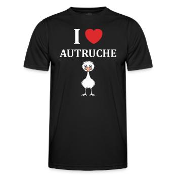 Strauß Zitat - Männer Funktions-T-Shirt - Schwarz - Vorne - AI Model Male 178 dark (178cm)