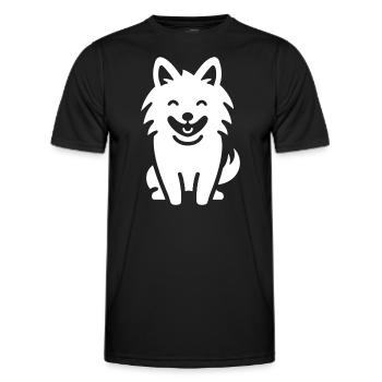 wolf - Men's Functional T-Shirt - black - Front - AI Model Male 178 dark (178cm)