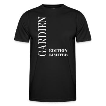 gardien - T-shirt sport Homme - noir - Devant - AI Model Male 178 dark (178cm)