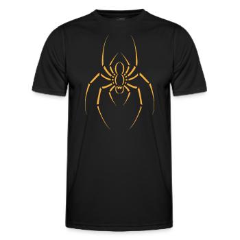 araignée - T-shirt sport Homme - noir - Devant - AI Model Male 178 dark (178cm)