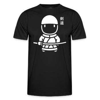 KENDO - T-shirt sport Homme - noir - Devant - AI Model Male 178 dark (178cm)
