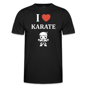 karate - T-shirt sport Homme - noir - Devant - AI Model Male 178 dark (178cm)