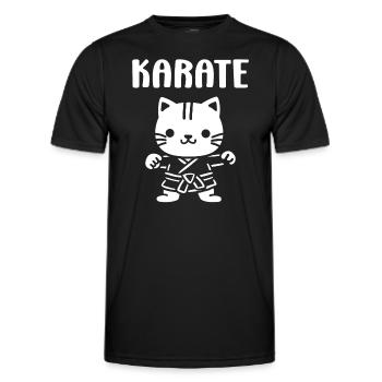 karate - T-shirt sport Homme - noir - Devant - AI Model Male 178 dark (178cm)