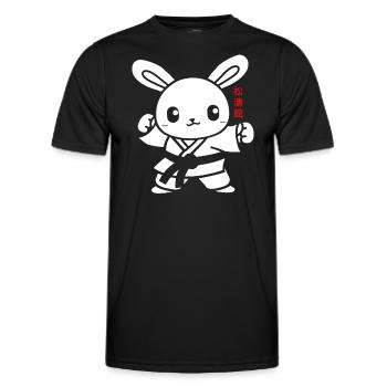 Karate - Männer Funktions-T-Shirt - Schwarz - Vorne - AI Model Male 178 dark (178cm)