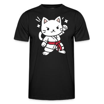 karate - T-shirt sport Homme - noir - Devant - AI Model Male 178 dark (178cm)