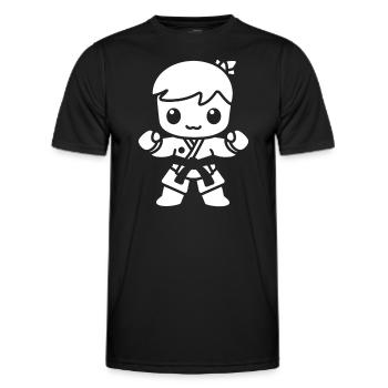 Karate - Männer Funktions-T-Shirt - Schwarz - Vorne - AI Model Male 178 dark (178cm)