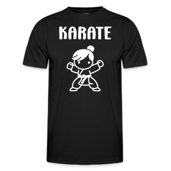 karate - T-shirt sport Homme - noir - Devant - AI Model Male 178 dark (178cm)