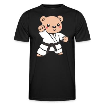 Judo - Männer Funktions-T-Shirt - Schwarz - Vorne - AI Model Male 178 dark (178cm)