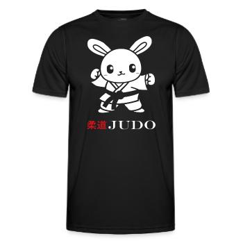 Judo - Männer Funktions-T-Shirt - Schwarz - Vorne - AI Model Male 178 dark (178cm)