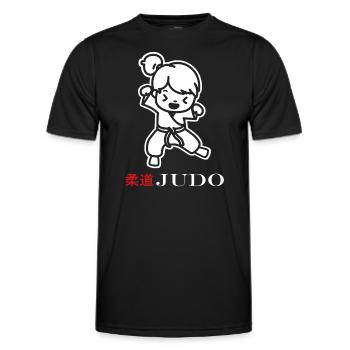 Judo - Männer Funktions-T-Shirt - Schwarz - Vorne - AI Model Male 178 dark (178cm)