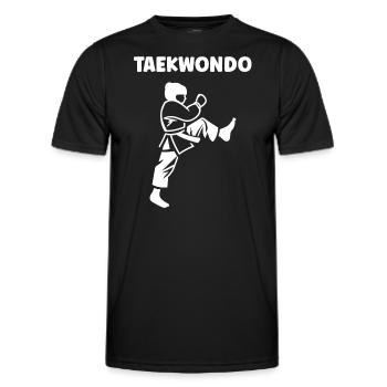 Taekwondo - Men's Functional T-Shirt - black - Front - AI Model Male 178 dark (178cm)