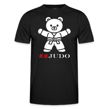 judo - Men's Functional T-Shirt - black - Front - AI Model Male 178 dark (178cm)