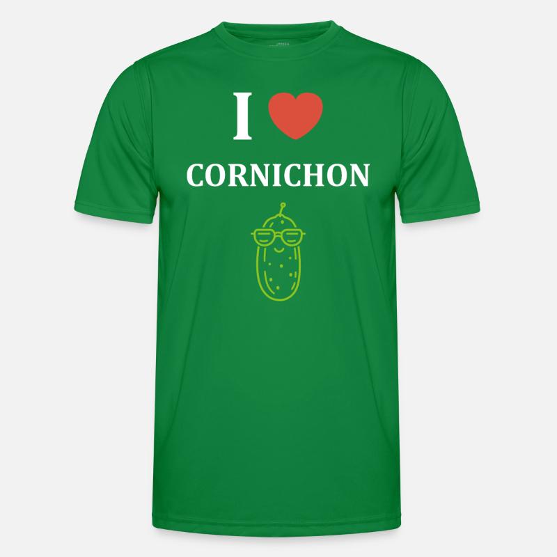 cornichon T-shirt sport Homme