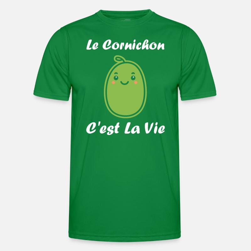 cornichon T-shirt sport Homme