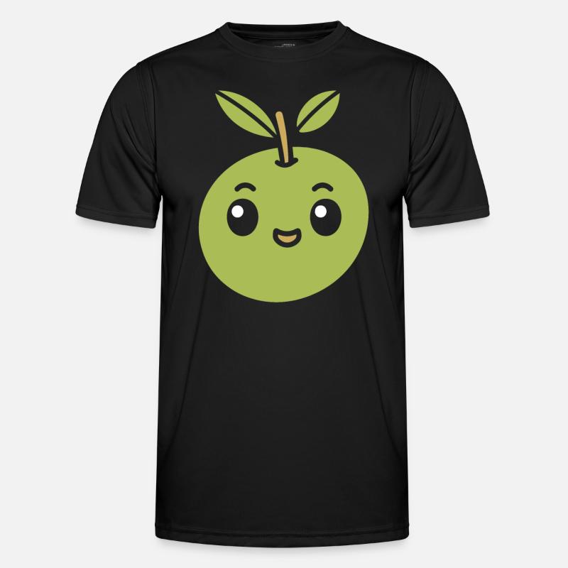 Olive - Männer Funktions-T-Shirt - Schwarz