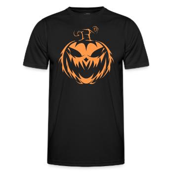 Citrouille - T-shirt sport Homme - noir - Devant - AI Model Male 178 dark (178cm)
